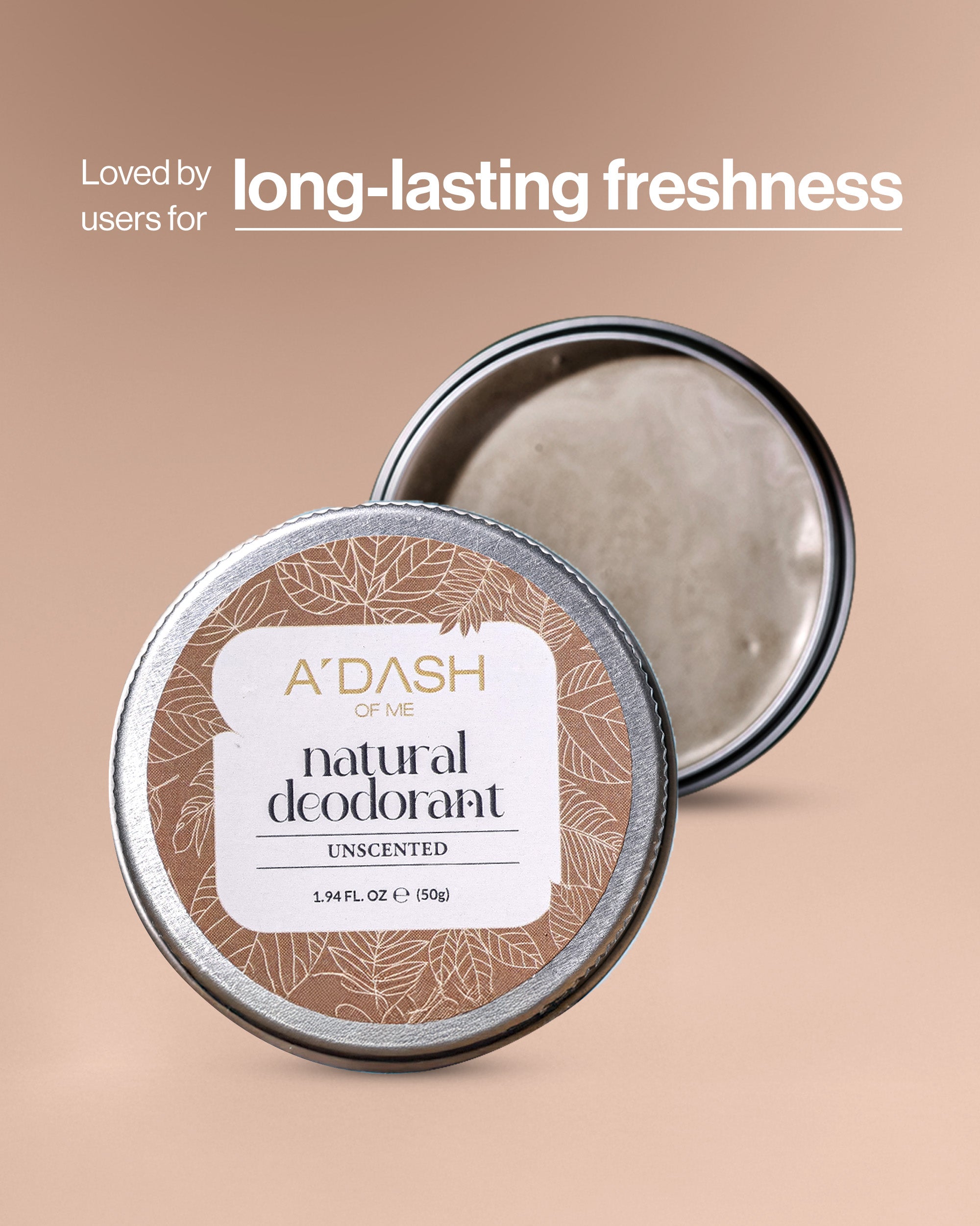 Unscented Natural Deodorant