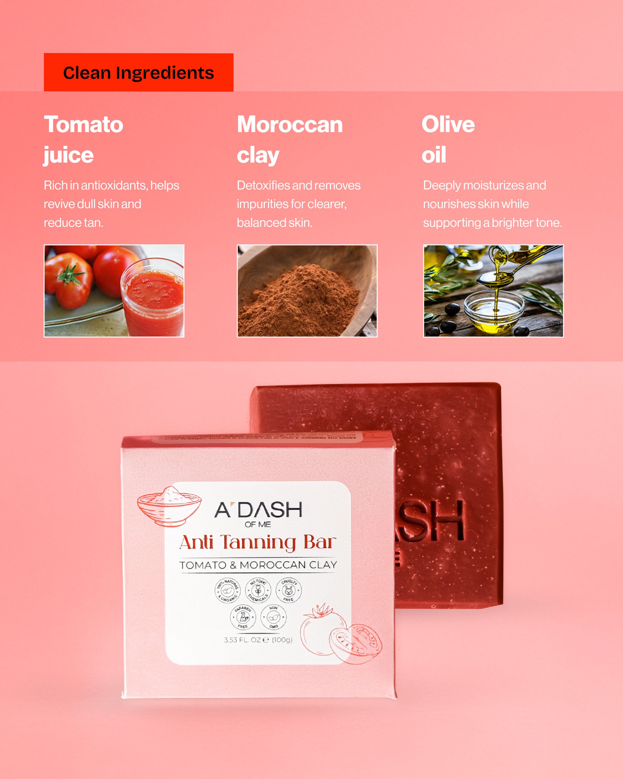 Cold Processed Anti-Tanning Soap Bar