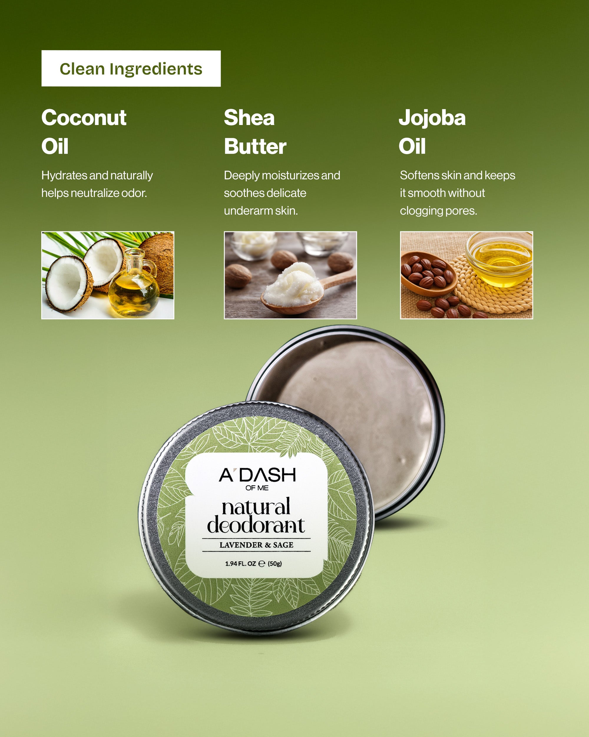 Lavender Natural Deodorant