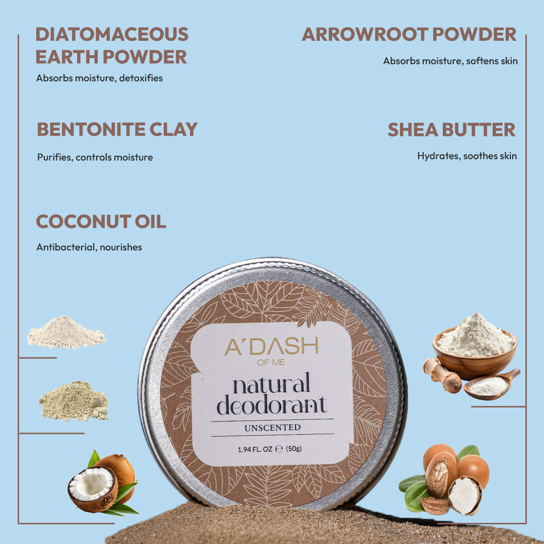 Unscented Natural Deodorant