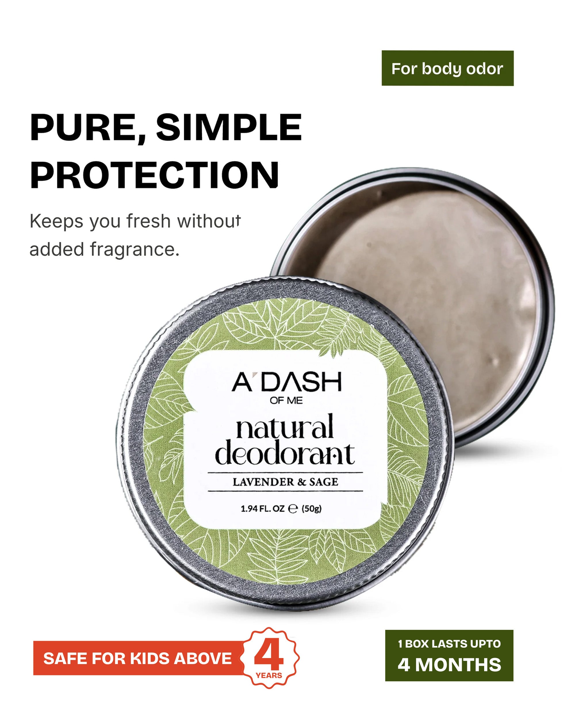 Lavender Natural Deodorant