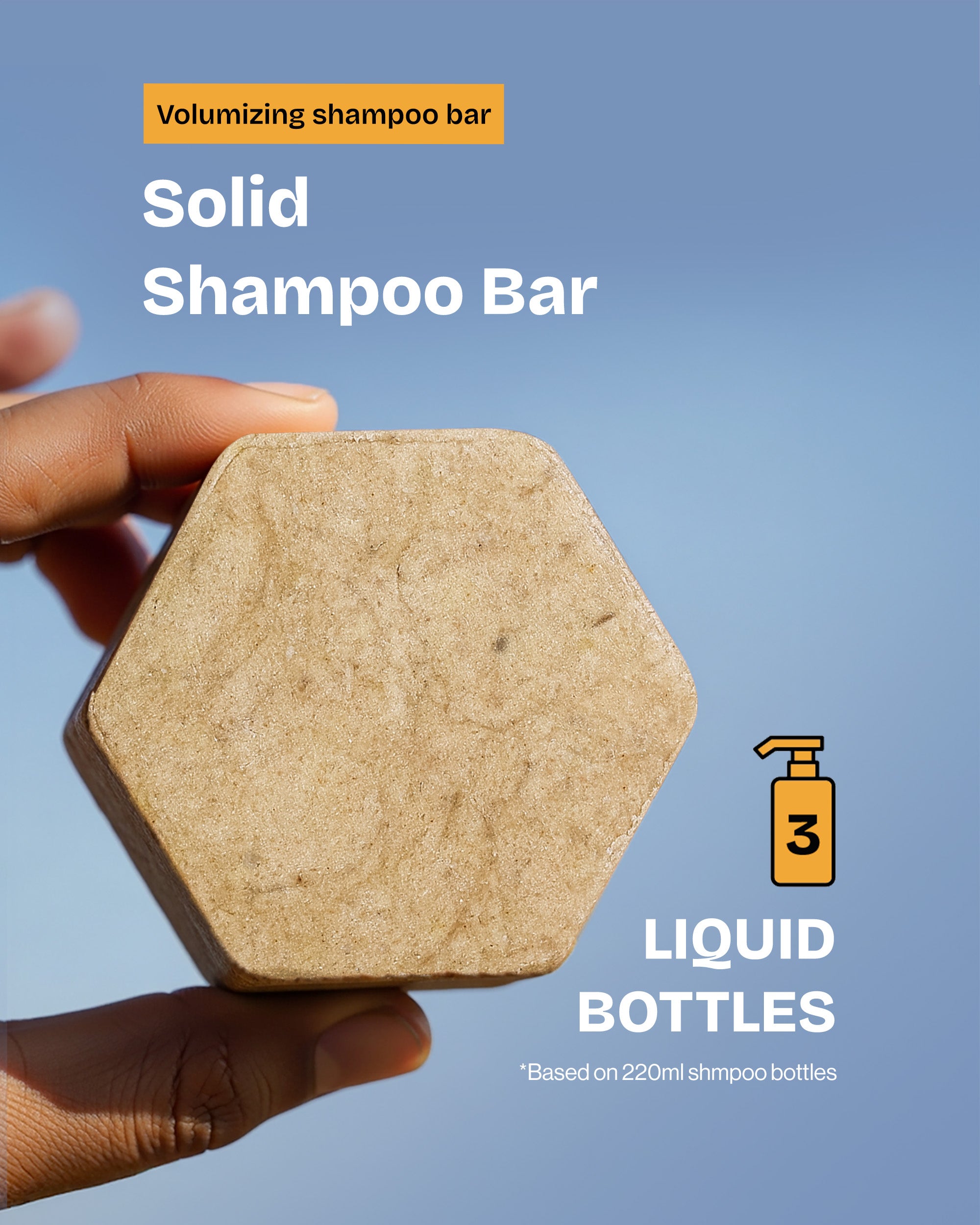 (Hair Thinning + Hair Fall) Volumizing Shampoo Bar, Hair Mask Bar, Conditioner Bar