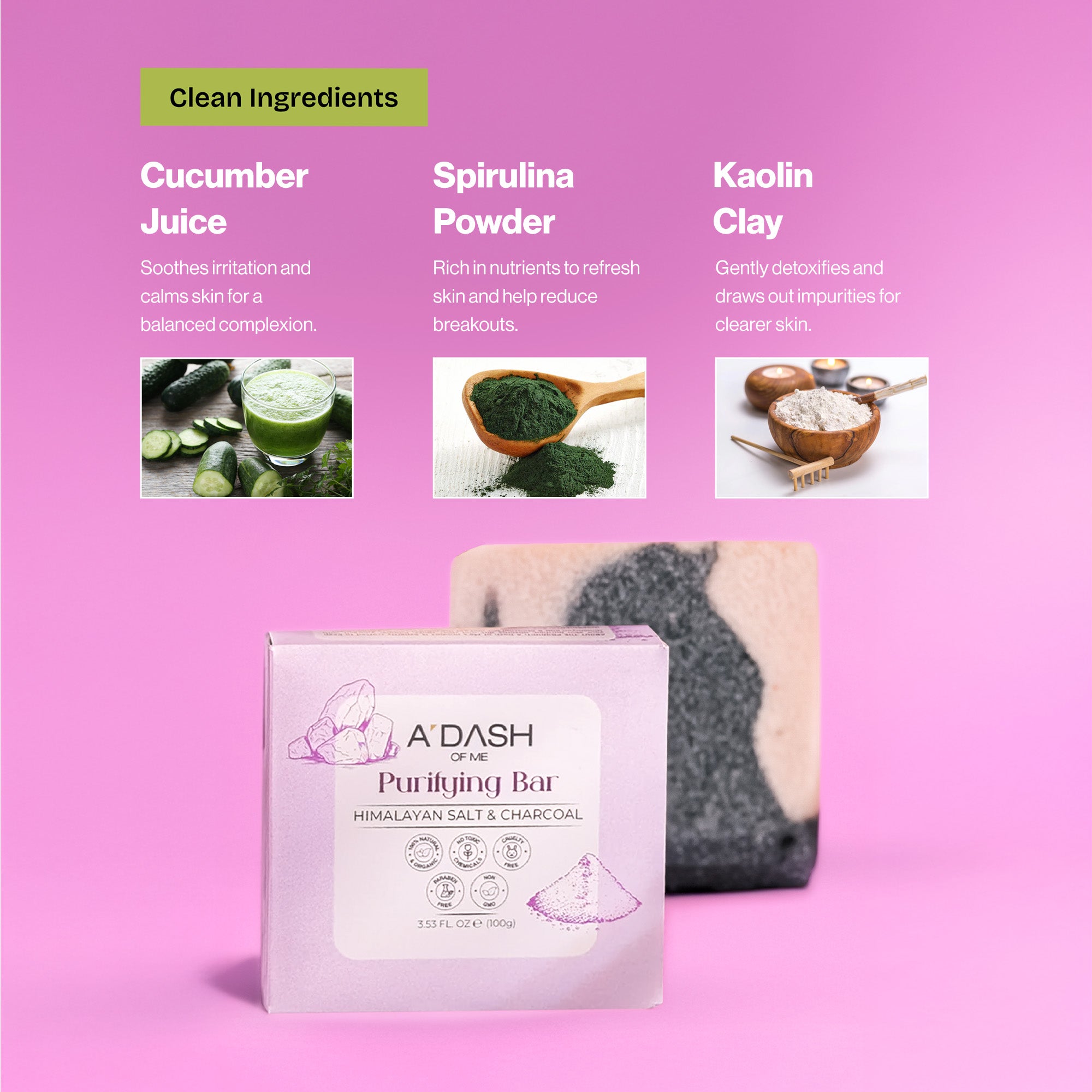 The Zero Irritant Body Kit(Purifying Soap Bar, Body Butter, Natural Deodrant)