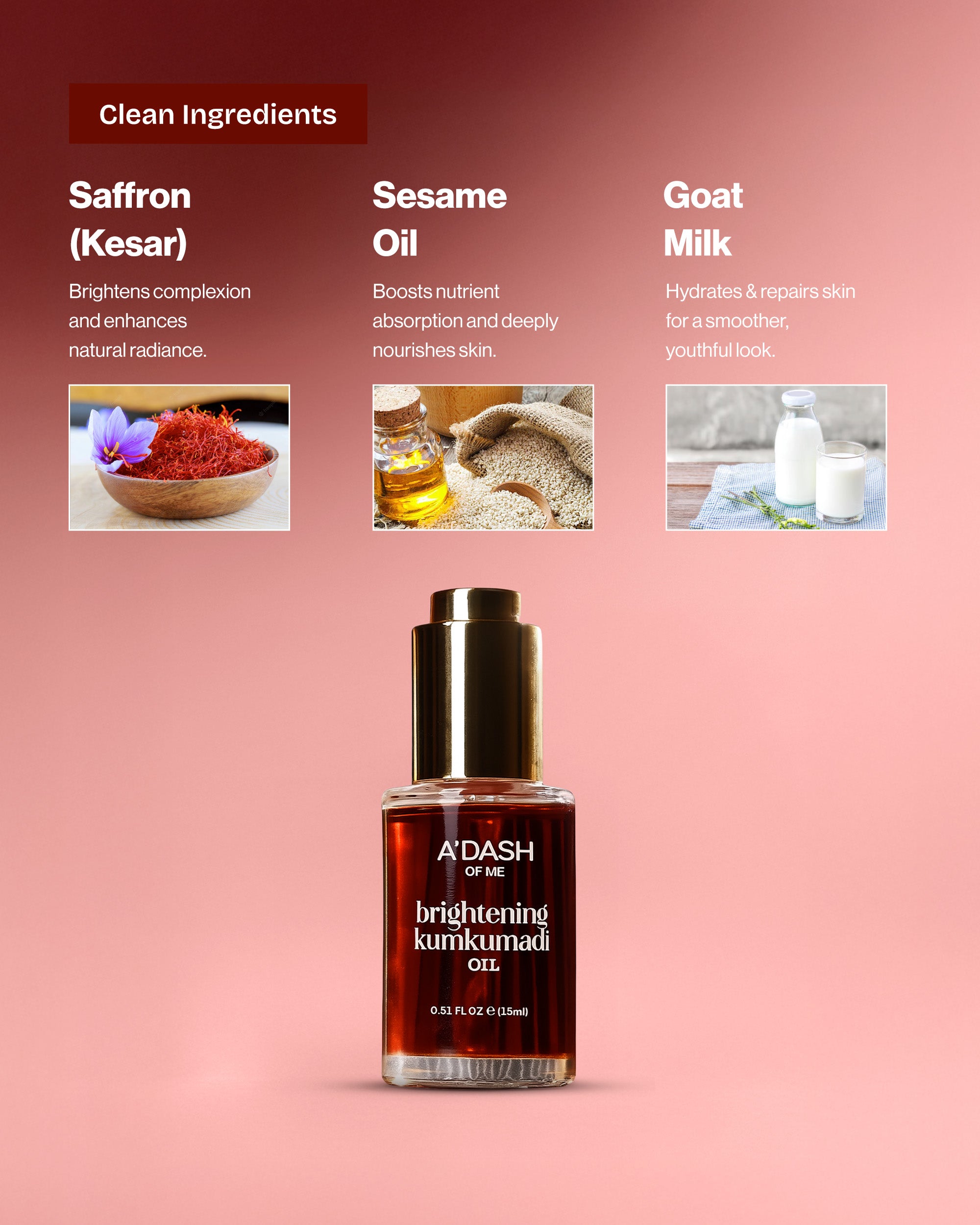 De-Ageging Kit(Anti-Ageging Soap Bar, Kumkumdai Oil)