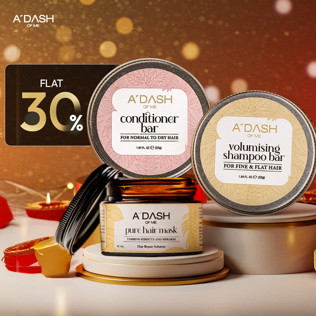 (Hair Thinning + Hair Fall) Volumizing Shampoo Bar, Pure Tamarind Hair Mask, Conditioner